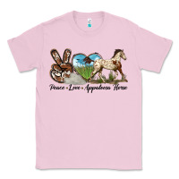 Bubblegum Pink peace love appaloosa horse Classic Tee - LillyAllenDesigns