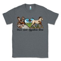 Charcoal Heather peace love appaloosa horse Classic Tee - LillyAllenDesigns