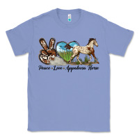 Colony Blue peace love appaloosa horse Classic Tee - LillyAllenDesigns