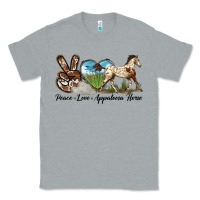 Heather Grey peace love appaloosa horse Classic Tee - LillyAllenDesigns