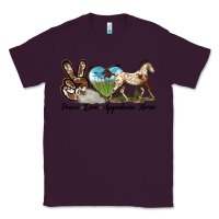 Plum peace love appaloosa horse Classic Tee - LillyAllenDesigns