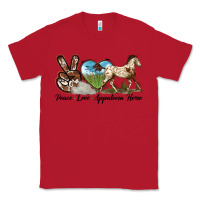 Red peace love appaloosa horse Classic Tee - LillyAllenDesigns
