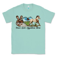 Seafoam peace love appaloosa horse Classic Tee - LillyAllenDesigns