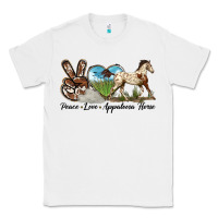 White peace love appaloosa horse Classic Tee - LillyAllenDesigns
