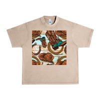 French Oak cowboy western seamless pattern Urban Heavy Tee - BundleAndBundleShop