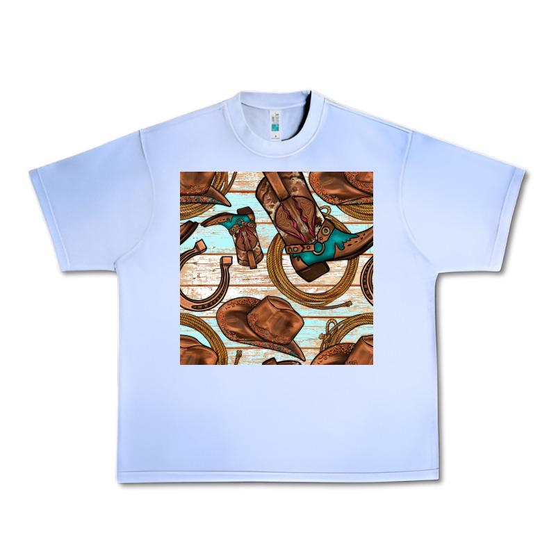 Cowboy Western Seamless Pattern Urban Heavy Tee by BundleAndBundleShop | Teevron