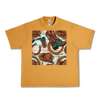 Peanut Butter cowboy western seamless pattern Urban Heavy Tee - BundleAndBundleShop