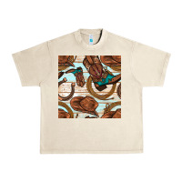 Sandshell cowboy western seamless pattern Urban Heavy Tee - BundleAndBundleShop