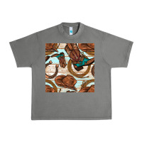 Tornado cowboy western seamless pattern Urban Heavy Tee - BundleAndBundleShop
