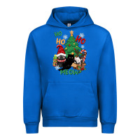 Cobalt ho ho ho meow Urban Hoodie - CowGirlArtShop