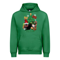 Emerald ho ho ho meow Urban Hoodie - CowGirlArtShop