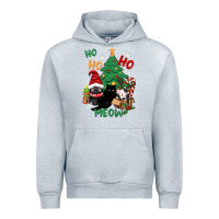 Heather Grey ho ho ho meow Urban Hoodie - CowGirlArtShop