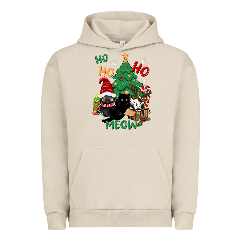 Ho Ho Ho Meow Urban Hoodie by CowGirlArtShop | Teevron