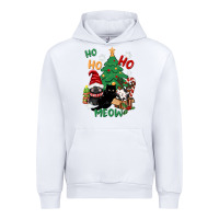 White ho ho ho meow Urban Hoodie - CowGirlArtShop