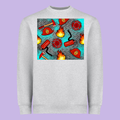Firefighter Equipment Heavyweight Sweatshirt Designed By Artiststas