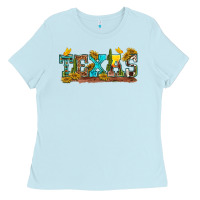 Baby Blue texas Ladies Tee - texasbilliewilder