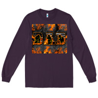 Plum American Firefighter Dad Long Sleeve Tee - LillyAllenDesigns