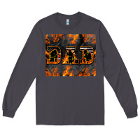 Smoke American Firefighter Dad Long Sleeve Tee - LillyAllenDesigns