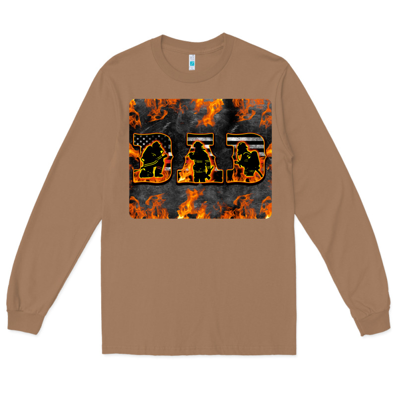 American Firefighter Dad Long Sleeve Tee by LillyAllenDesigns | Teevron