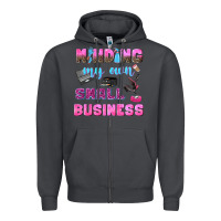 Smoke mind my own small business Zipper Hoodie - NancyCooperArtShop