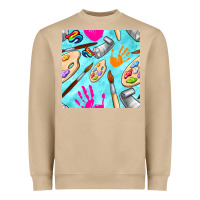 Mushroom find art class seamless pattern Heavyweight Sweatshirt - BundleAndBundleShop