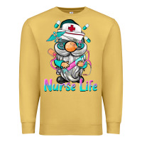 Antique Gold nurse life  gnome Premium Sweatshirt - BarkalooDesign