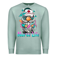Seafoam nurse life  gnome Premium Sweatshirt - BarkalooDesign