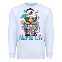 White nurse life  gnome Premium Sweatshirt - BarkalooDesign