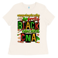 Bone unapologetically pretty black and educated cna zillion Ladies Tee - Zillion Design Studio