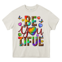 Cream pride be you tiful Heavy Core Tee - texasbilliewilder