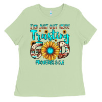 Matcha i m just out here trusting god proverbs 3 5,6 Ladies Tee - JahusDesignShop