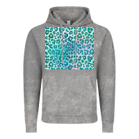 Cloud Rock turquoise leopard glitter Vintage Hoodie - JahusDesignShop