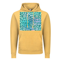 Vintage Mustard turquoise leopard glitter Vintage Hoodie - JahusDesignShop