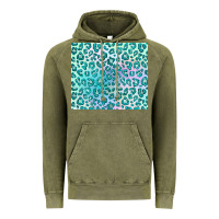 Vintage Olive turquoise leopard glitter Vintage Hoodie - JahusDesignShop