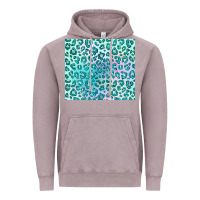 Vintage Zinc turquoise leopard glitter Vintage Hoodie - JahusDesignShop