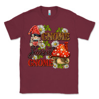 Burgundy gnome sweet gnome Classic Tee - BarkalooDesign