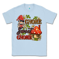 Dusty Blue gnome sweet gnome Classic Tee - BarkalooDesign