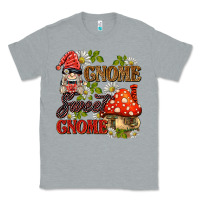 Heather Grey gnome sweet gnome Classic Tee - BarkalooDesign