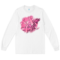 White breast cancer patches Long Sleeve Tee - Jasminsmagicworld