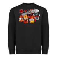 Black fire truck gnomes Heavyweight Sweatshirt - Artiststas