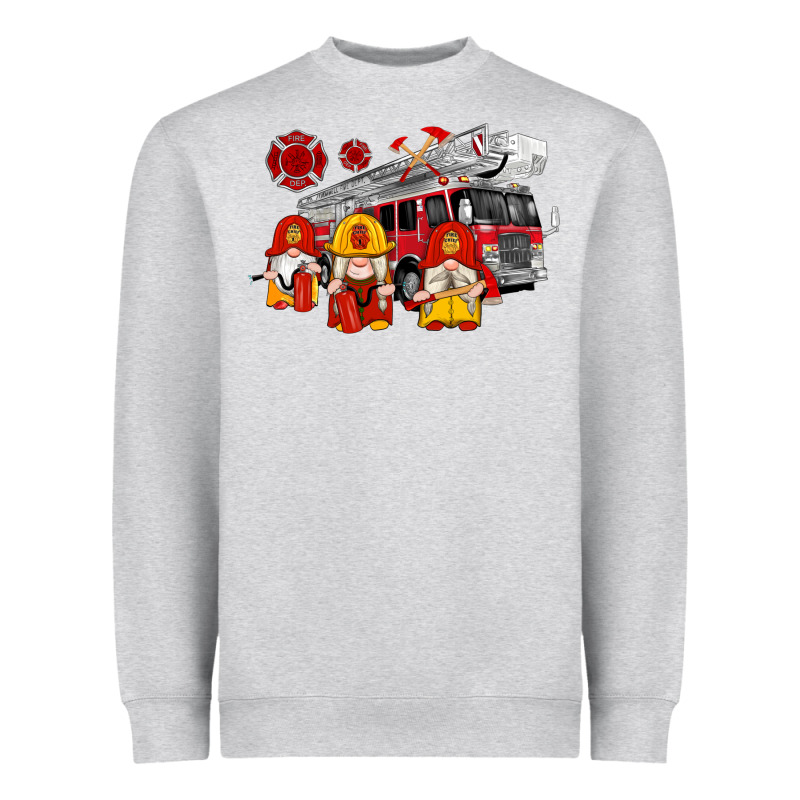 Fire Truck Gnomes Heavyweight Sweatshirt by Artiststas | Teevron