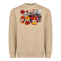 Mushroom fire truck gnomes Heavyweight Sweatshirt - Artiststas