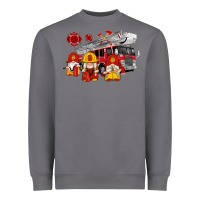 Storm fire truck gnomes Heavyweight Sweatshirt - Artiststas