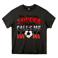 Asphalt my favorite soccer player calls me mom Heavy Core Tee - Zillion Design Studio