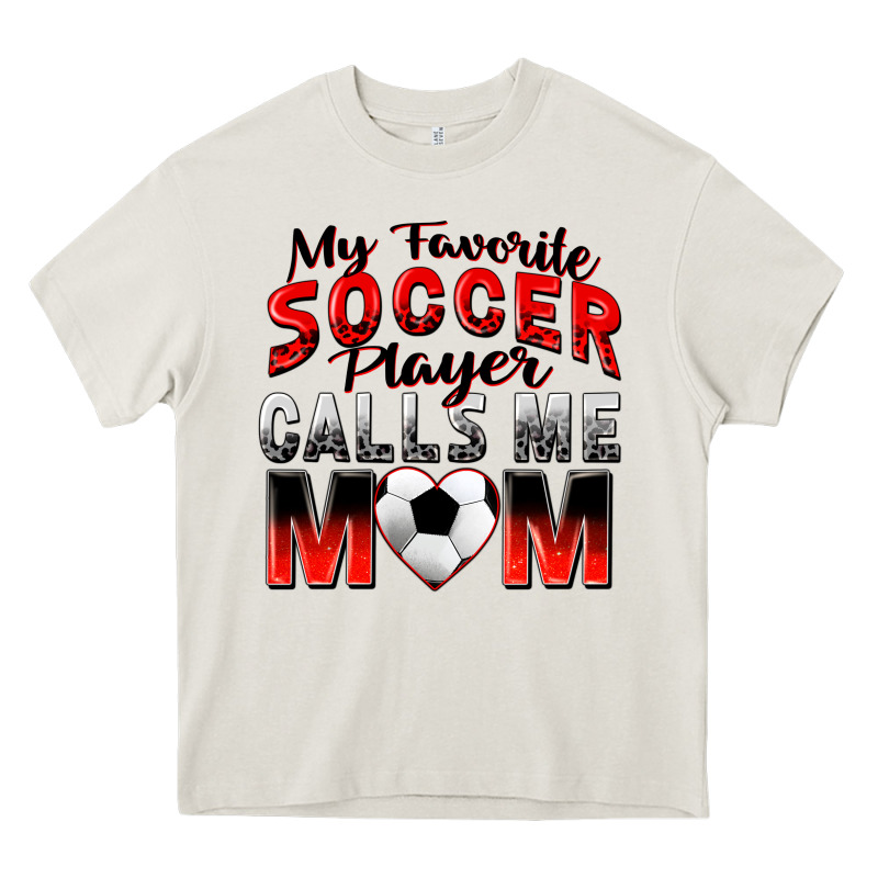 My Favorite Soccer Player Calls Me Mom Heavy Core Tee by Zillion Design Studio | Teevron