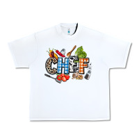 White chef Urban Heavy Tee - AdoDesignShop