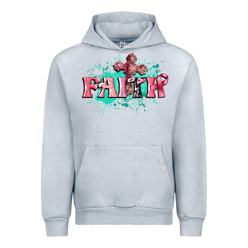 Faith Breast Cancer Urban Hoodie by CowGirlArtShop | Teevron