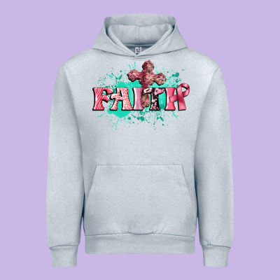 Faith Breast Cancer Urban Hoodie Designed By Cowgirlartshop