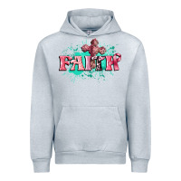 Heather Grey faith breast cancer Urban Hoodie - CowGirlArtShop