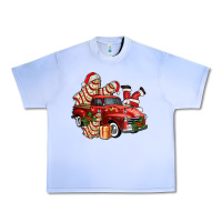 Grape Ice christmas tree cake with farm track and santa ado Urban Heavy Tee - AdoDesignShop
